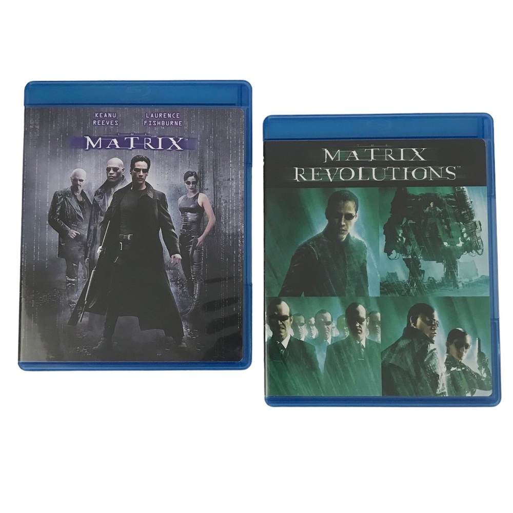 Blu Ray Movies Bundle Matrix and Matrix Revolutions Keanu Reeves
